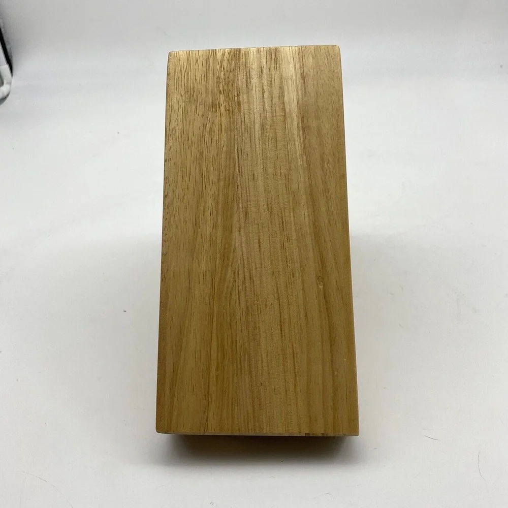 Vintage Chicago Cutlery Wooden Knife Block Replacement 13 Slot Angled Countertop